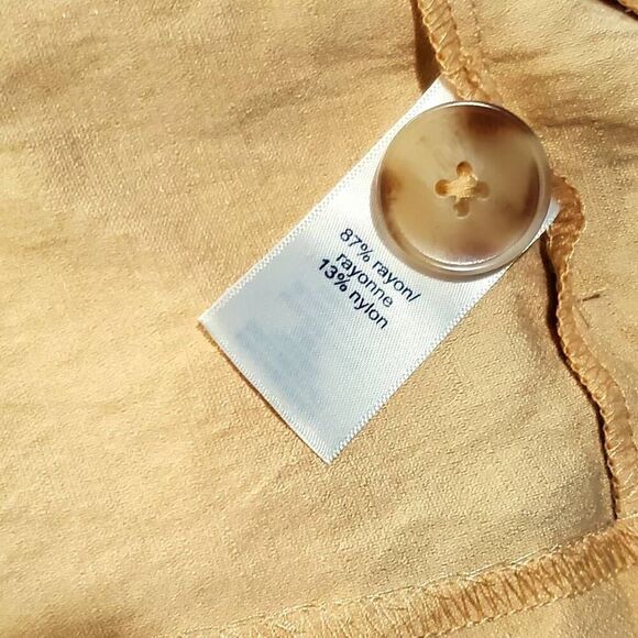 Maurices XXL Buttercream Yellow Button Front Blouse Top - Picture 3 of 5